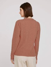 zachte gebreide trui - Vrouwen - clay rose melange zachte gebreide trui - Vrouwen - clay rose melange - 2 - TOM TAILOR Denim