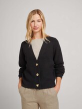 Cardigan mit recyceltem Polyester - Frauen - deep black Cardigan mit recyceltem Polyester - Frauen - deep black - 5 - TOM TAILOR Denim