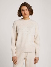 Weicher Strickpullover mit Punkten - Frauen - soft creme beige Weicher Strickpullover mit Punkten - Frauen - soft creme beige - 1 - TOM TAILOR Denim