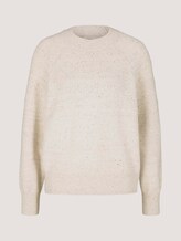Weicher Strickpullover mit Punkten - Frauen - soft creme beige Weicher Strickpullover mit Punkten - Frauen - soft creme beige - 7 - TOM TAILOR Denim