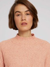 Pullover mit recyceltem Polyester - Frauen - clay rose melange Pullover mit recyceltem Polyester - Frauen - clay rose melange - 9 - TOM TAILOR Denim
