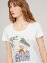 T-Shirt mit Bio-Baumwolle - Frauen - Whisper White T-Shirt mit Bio-Baumwolle - Frauen - Whisper White - 9 - TOM TAILOR