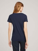 T-Shirt mit Bio-Baumwolle - Frauen - Night Sky Blue T-Shirt mit Bio-Baumwolle - Frauen - Night Sky Blue - 2 - TOM TAILOR