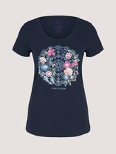 T-Shirt mit Bio-Baumwolle - Frauen - Night Sky Blue T-Shirt mit Bio-Baumwolle - Frauen - Night Sky Blue - 7 - TOM TAILOR