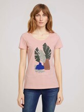 T-Shirt mit Bio-Baumwolle - Frauen - Evening Rose T-Shirt mit Bio-Baumwolle - Frauen - Evening Rose - 1 - TOM TAILOR