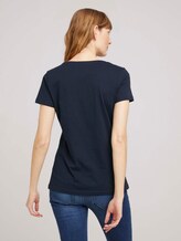 T-Shirt mit Bio-Baumwolle - Frauen - Sky Captain Blue T-Shirt mit Bio-Baumwolle - Frauen - Sky Captain Blue - 2 - TOM TAILOR