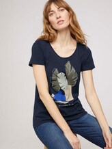 T-Shirt mit Bio-Baumwolle - Frauen - Sky Captain Blue T-Shirt mit Bio-Baumwolle - Frauen - Sky Captain Blue - 5 - TOM TAILOR