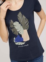 T-Shirt mit Bio-Baumwolle - Frauen - Sky Captain Blue T-Shirt mit Bio-Baumwolle - Frauen - Sky Captain Blue - 9 - TOM TAILOR