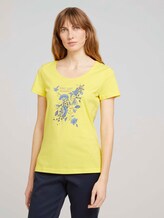 T-Shirt mit Bio-Baumwolle - Frauen - smooth yellow T-Shirt mit Bio-Baumwolle - Frauen - smooth yellow - 1 - TOM TAILOR