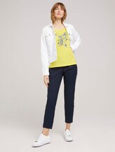 T-Shirt mit Bio-Baumwolle - Frauen - smooth yellow T-Shirt mit Bio-Baumwolle - Frauen - smooth yellow - 3 - TOM TAILOR