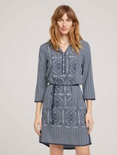 Gemustertes Tunika Kleid - Frauen - navy white ethno design Gemustertes Tunika Kleid - Frauen - navy white ethno design - 1 - TOM TAILOR