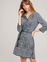 Gemustertes Tunika Kleid - Frauen - navy white ethno design Gemustertes Tunika Kleid - Frauen - navy white ethno design - 5 - TOM TAILOR