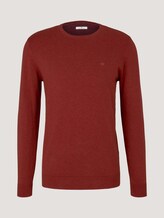 Strickpullover mit Bio-Baumwolle in Melange Optik - Männer - spicy chocolate melange Strickpullover mit Bio-Baumwolle in Melange Optik - Männer - spicy chocolate melange - 7 - TOM TAILOR