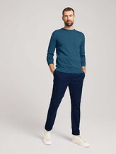 Melierter Strickpullover - Männer - medium blue ashes melange Melierter Strickpullover - Männer - medium blue ashes melange - 3 - TOM TAILOR