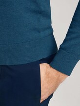 Melierter Strickpullover - Männer - medium blue ashes melange Melierter Strickpullover - Männer - medium blue ashes melange - 9 - TOM TAILOR