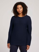 Plus - Pullover aus Bio-Baumwolle - Frauen - Sky Captain Blue Plus - Pullover aus Bio-Baumwolle - Frauen - Sky Captain Blue - 1 - My True Me