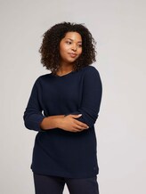 Plus - Pullover aus Bio-Baumwolle - Frauen - Sky Captain Blue Plus - Pullover aus Bio-Baumwolle - Frauen - Sky Captain Blue - 5 - My True Me