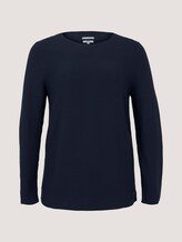 Plus - Pullover aus Bio-Baumwolle - Frauen - Sky Captain Blue Plus - Pullover aus Bio-Baumwolle - Frauen - Sky Captain Blue - 7 - My True Me