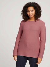 Plus - Pullover aus Bio-Baumwolle - Frauen - Dusty Rose Pink Plus - Pullover aus Bio-Baumwolle - Frauen - Dusty Rose Pink - 1 - My True Me