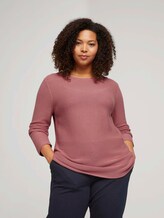Plus - Pullover aus Bio-Baumwolle - Frauen - Dusty Rose Pink Plus - Pullover aus Bio-Baumwolle - Frauen - Dusty Rose Pink - 5 - My True Me