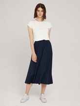 Midi skirt with pleats - Women - Sky Captain Blue Midi skirt with pleats - Women - Sky Captain Blue - 3 - TOM TAILOR Denim