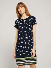 Kleid mit Blumenmuster - Frauen - navy floral design Kleid mit Blumenmuster - Frauen - navy floral design - 1 - TOM TAILOR