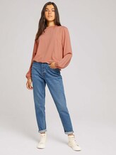 long-sleeved shirt with ruffles - Women - clay rose long-sleeved shirt with ruffles - Women - clay rose - 3 - TOM TAILOR Denim