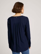 Bluse mit V-Ausschnitt - Frauen - Sky Captain Blue Bluse mit V-Ausschnitt - Frauen - Sky Captain Blue - 2 - TOM TAILOR Denim