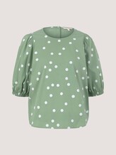 Shirt mit Ballonärmeln - Frauen - green dot print Shirt mit Ballonärmeln - Frauen - green dot print - 7 - TOM TAILOR Denim
