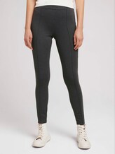 High Waist-legging met hoge taille in gerecycleerd polyester - Vrouwen - Shale Grey Melange High Waist-legging met hoge taille in gerecycleerd polyester - Vrouwen - Shale Grey Melange - 1 - TOM TAILOR Denim