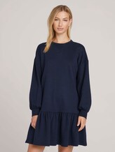 Sweatkleid mit Bio-Baumwolle - Frauen - Sky Captain Blue Sweatkleid mit Bio-Baumwolle - Frauen - Sky Captain Blue - 1 - TOM TAILOR Denim