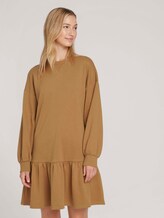 Sweatkleid mit Bio-Baumwolle - Frauen - soft camel Sweatkleid mit Bio-Baumwolle - Frauen - soft camel - 1 - TOM TAILOR Denim