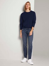 Langarmshirt in Melange-Optik - Männer - Sky Captain Blue Non-Solid Langarmshirt in Melange-Optik - Männer - Sky Captain Blue Non-Solid - 3 - TOM TAILOR Denim