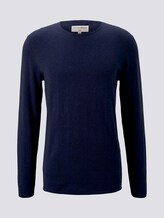 Langarmshirt in Melange-Optik - Männer - Sky Captain Blue Non-Solid Langarmshirt in Melange-Optik - Männer - Sky Captain Blue Non-Solid - 7 - TOM TAILOR Denim