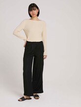 Ripp Pullover mit Bio-Baumwolle - Frauen - smooth light sand Ripp Pullover mit Bio-Baumwolle - Frauen - smooth light sand - 3 - TOM TAILOR