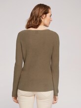 Pullover mit Bio-Baumwolle - Frauen - dark sepia Pullover mit Bio-Baumwolle - Frauen - dark sepia - 2 - TOM TAILOR