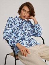blouse met patroon - Vrouwen - blue flower print blouse met patroon - Vrouwen - blue flower print - 5 - TOM TAILOR Denim