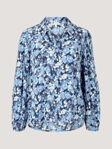 blouse met patroon - Vrouwen - blue flower print blouse met patroon - Vrouwen - blue flower print - 7 - TOM TAILOR Denim