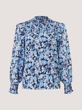 Patterned blouse - Women - blue flower print Patterned blouse - Women - blue flower print - 7 - TOM TAILOR Denim