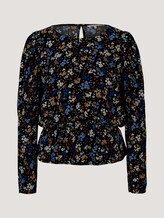 Bluse mit Ballonärmeln - Frauen - black blue flower print Bluse mit Ballonärmeln - Frauen - black blue flower print - 7 - TOM TAILOR Denim