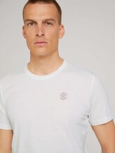 Basic T-Shirt mit Bio-Baumwolle - Männer - Off White Basic T-Shirt mit Bio-Baumwolle - Männer - Off White - 9 - TOM TAILOR