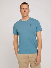 Basic T-Shirt - Männer - smokey aqua Basic T-Shirt - Männer - smokey aqua - 1 - TOM TAILOR