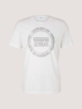 Print T-Shirt - Männer - Off White Print T-Shirt - Männer - Off White - 7 - TOM TAILOR