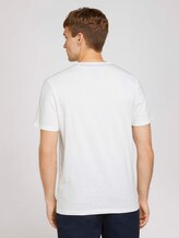 Print t-shirt with organic cotton - Men - Off White Print t-shirt with organic cotton - Men - Off White - 2 - TOM TAILOR