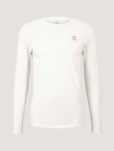 Basic Langarmshirt aus Bio-Baumwolle - Männer - Off White Basic Langarmshirt aus Bio-Baumwolle - Männer - Off White - 7 - TOM TAILOR