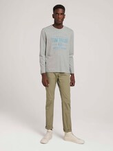 Biologisch katoenen shirt met lange mouwen en print - Mannen - Middle Grey Melange Biologisch katoenen shirt met lange mouwen en print - Mannen - Middle Grey Melange - 3 - TOM TAILOR