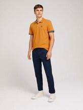 Poloshirt met kraagdetail - Mannen - yellow white base melange Poloshirt met kraagdetail - Mannen - yellow white base melange - 3 - TOM TAILOR