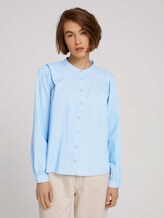 blouse met ruches - Vrouwen - bel air blue blouse met ruches - Vrouwen - bel air blue - 1 - TOM TAILOR Denim