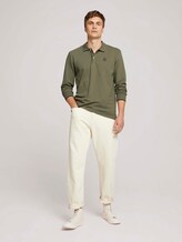Polo Langarmshirt - Männer - Oak Leaf Green Polo Langarmshirt - Männer - Oak Leaf Green - 3 - TOM TAILOR