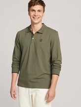 Polo Langarmshirt - Männer - Oak Leaf Green Polo Langarmshirt - Männer - Oak Leaf Green - 5 - TOM TAILOR